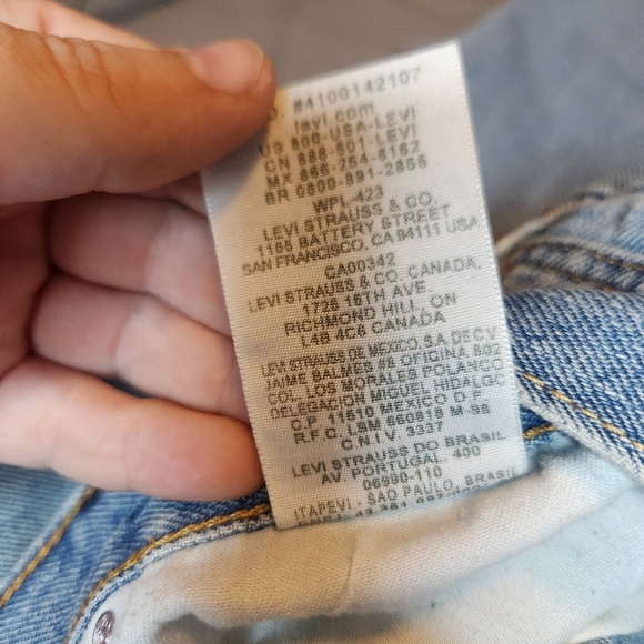 Levis Vintage 505 Men 36x29 100% Cotton Straight Fit Jeans Y2k 2005 Casual Denim - Picture 5 of 10